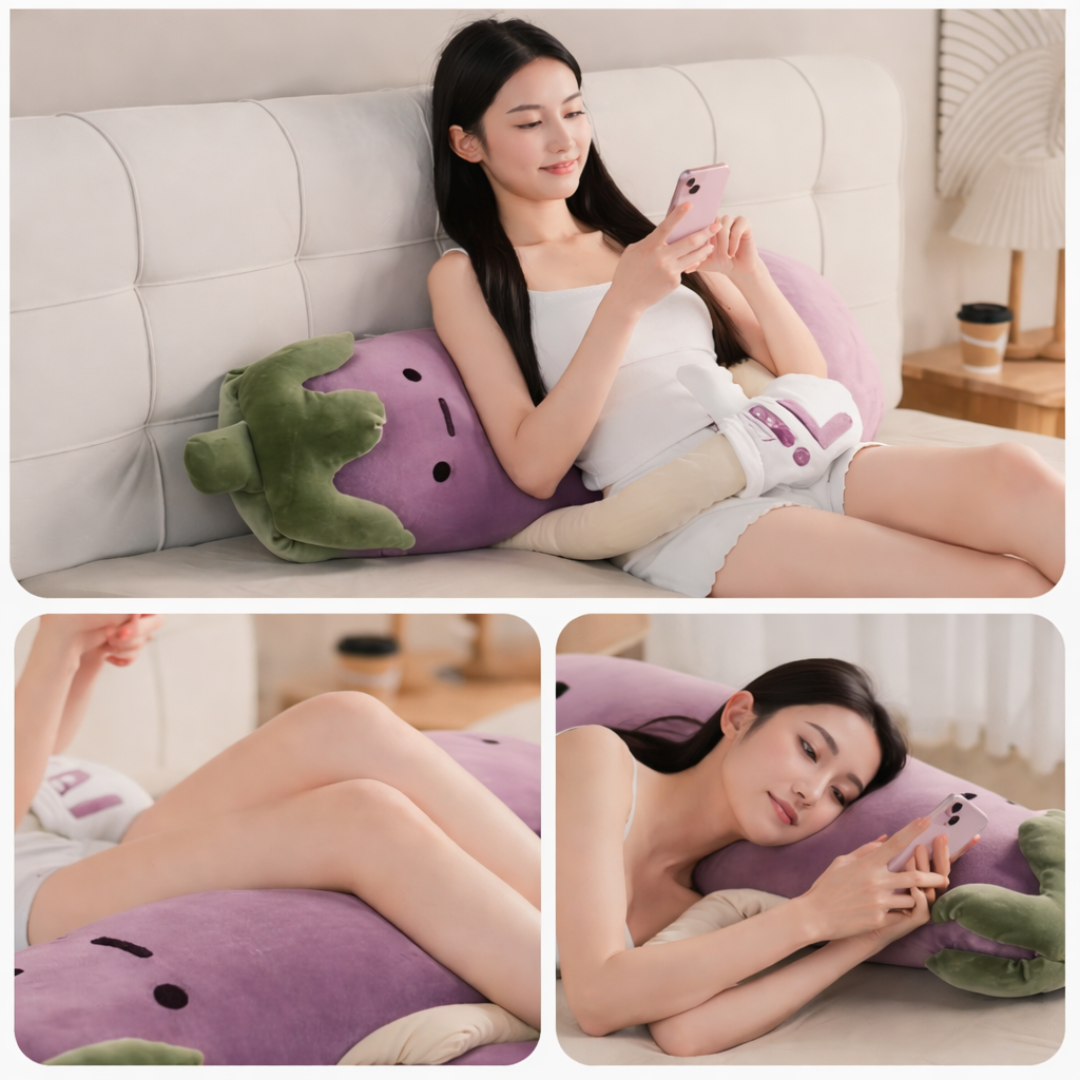 Snooze Pal™ Eggplant Plush