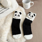 Fluffy Panda & Dog Socks