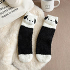 Fluffy Panda & Dog Socks