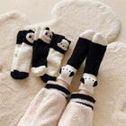 Fluffy Panda & Dog Socks