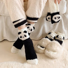 Fluffy Panda & Dog Socks